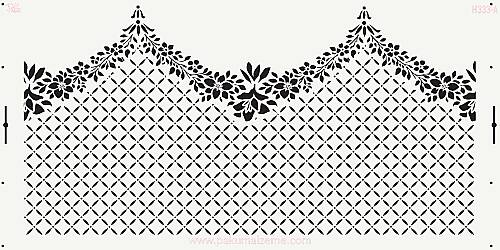 Stencil Couture Coll. Setare-3; 40x20cm - 1