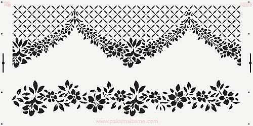 Stencil Couture Coll. Setare-4; 40x20cm - 1