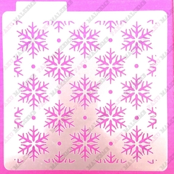 Paku Malzeme - Stencil Snowflakes-2