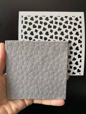 Stencil Solitaire; 11*11 cm