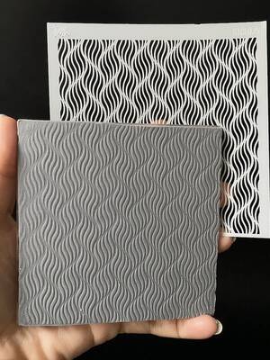 Stencil Spiral; 11*11 cm