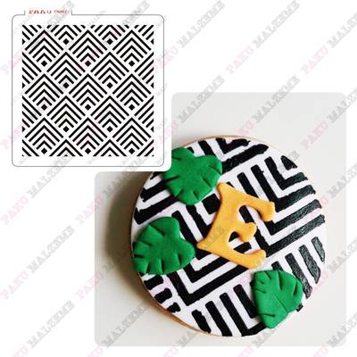 Stencil Square Illusion