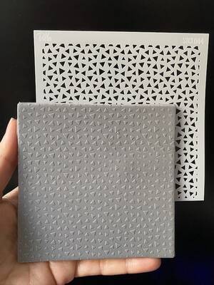 Stencil Triangles; 11*11 cm