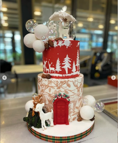 Stencil Winterland-2; 40*20 cm