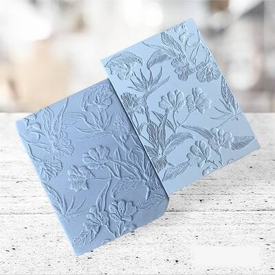 Texture Rubber Sheet BIRDS OF PARADISE; 10*7 cm 