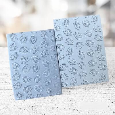 Texture Rubber Sheet EVIL EYE; 10*7 cm