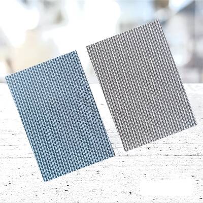 Texture Rubber Sheet KNITS; 10*7 cm