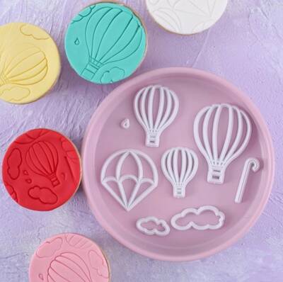 Plastic Patchwork set Hotair Balloon
